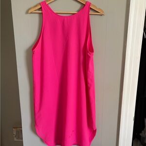 Vibrant Pink Sleeveless Women's dress